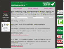 Tablet Screenshot of mitfahrboerse.st